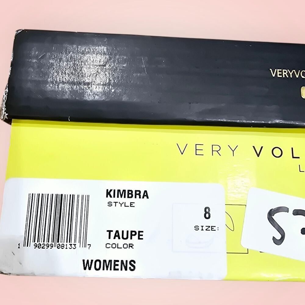 NIB Very Volatile Los Angeles Platform Sandels Shoes Kimbra Style Size 8 Taupe - Picture 12 of 12